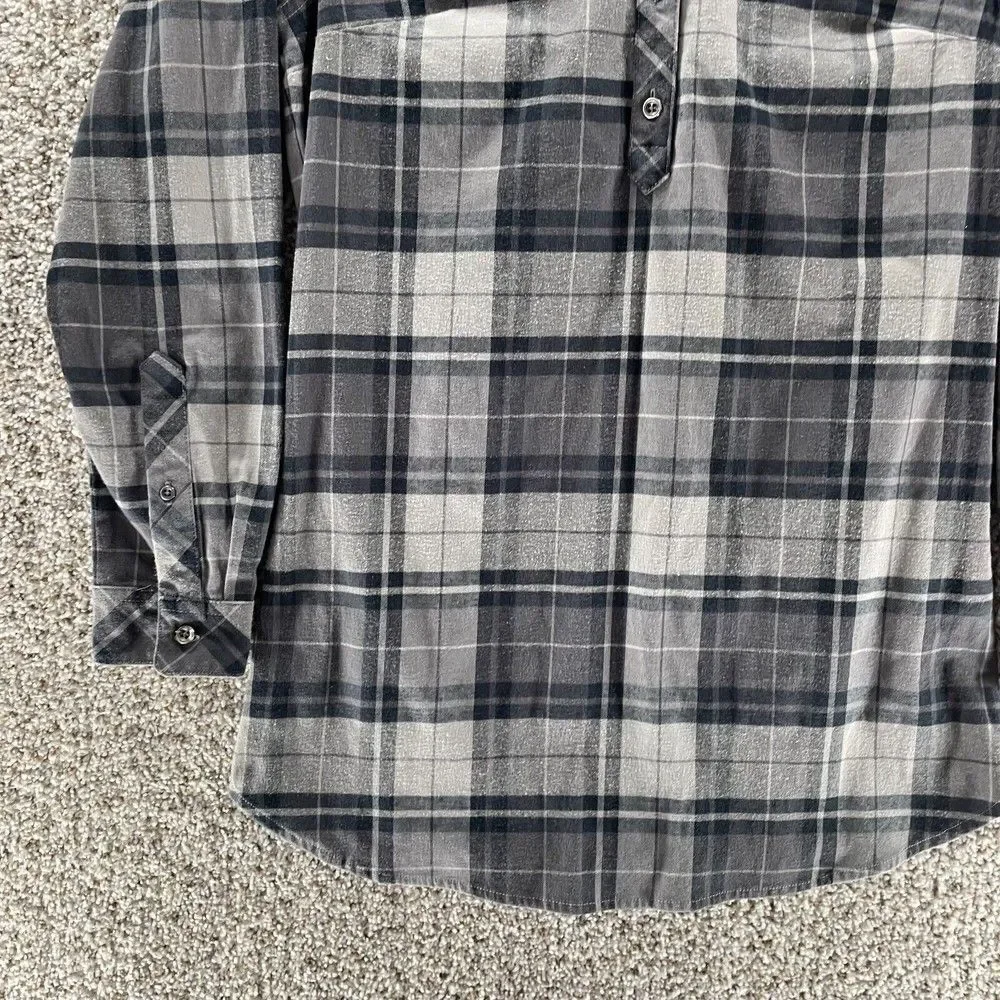 Cabela's Shirt Womens Small‎ Grey Plaid Tunic Pullover Outdoors Casual Cotton